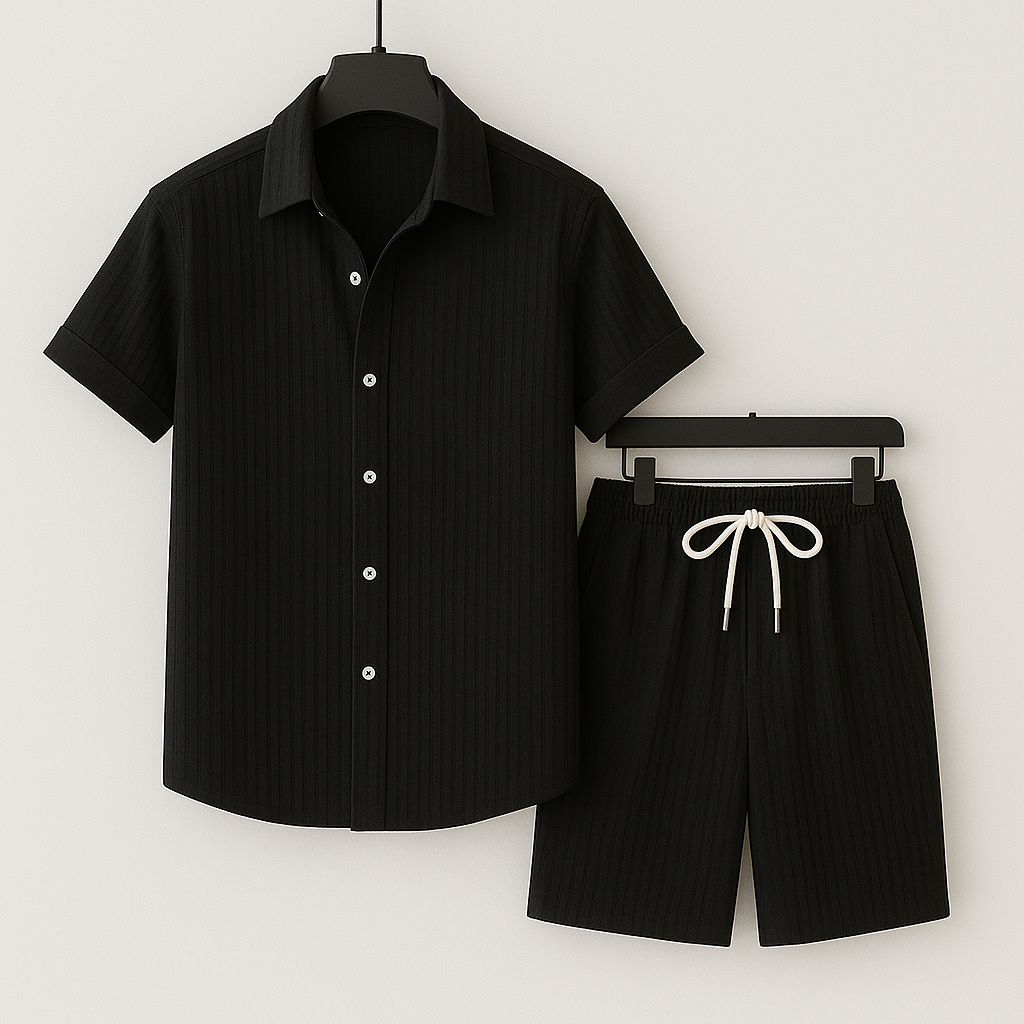 Crinkle Cotton-Linen Set