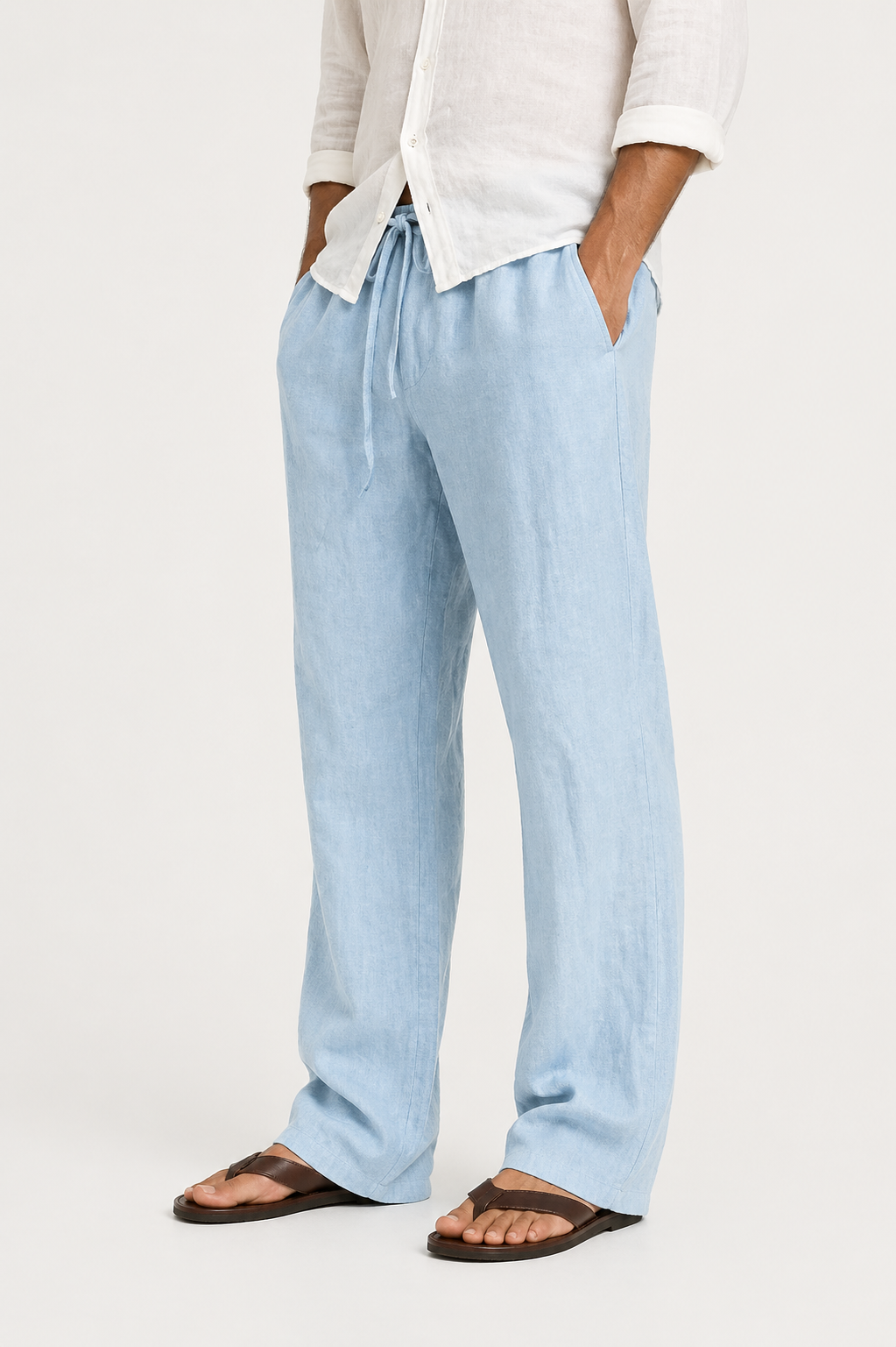 Relaxed Cotton-Linen Trouser