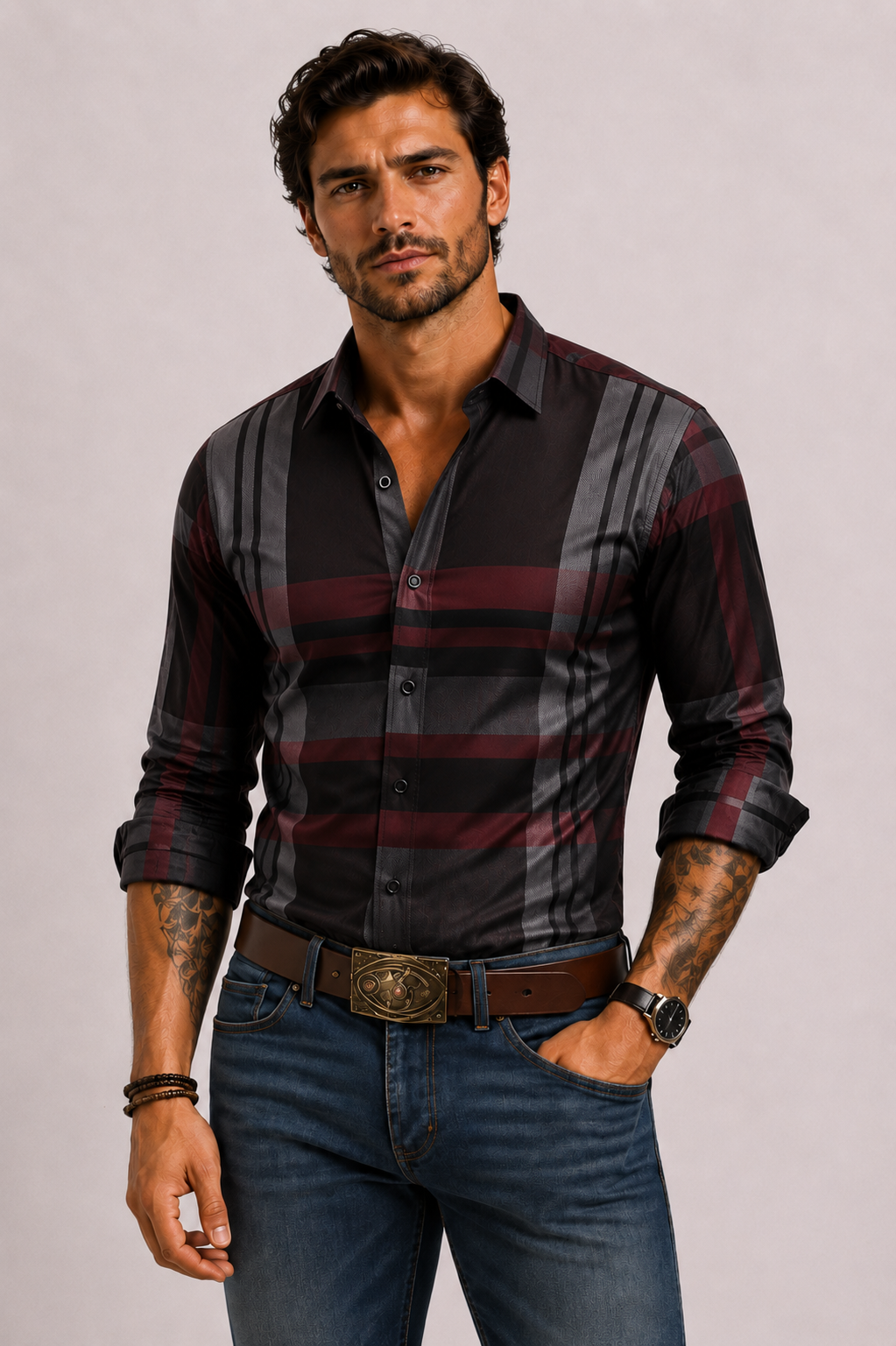 Checkered Cotton Shirt