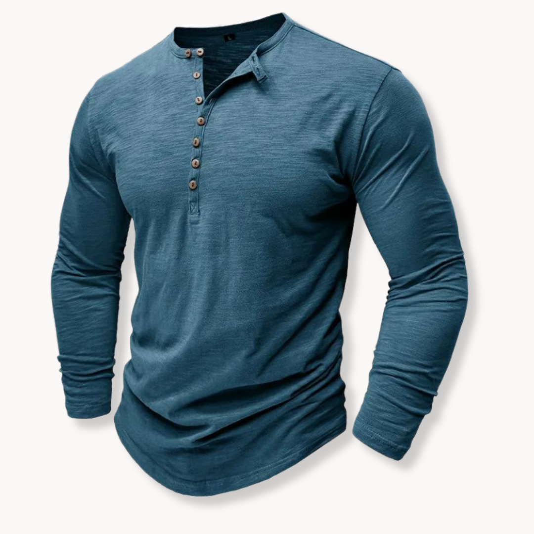 Cotton Henley Shirt