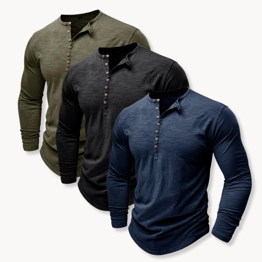 Cotton Henley Shirt