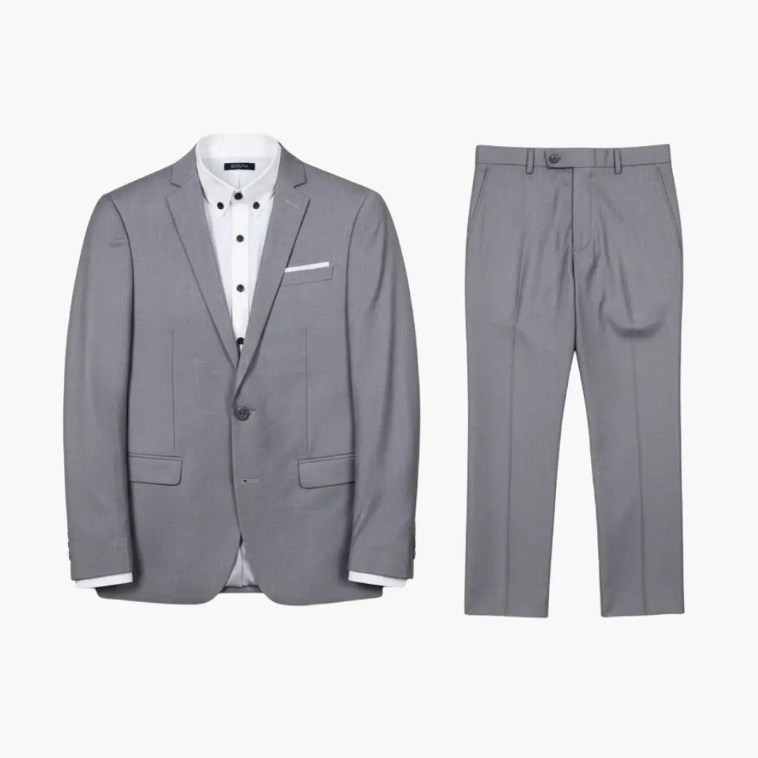Men's 3 Piece Wedding Suit, Slim Fit Tailored Blazer, Waistcoat & Trousers Set for Formal 1
