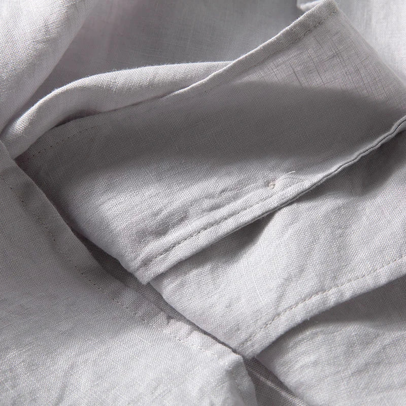 Camp Collar Linen Shirt