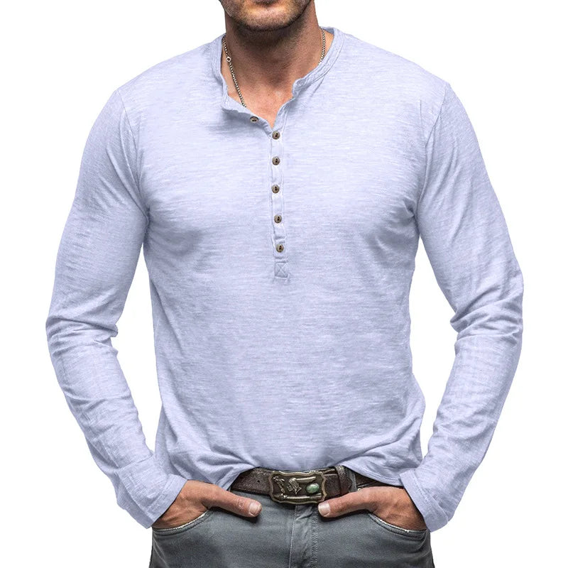 Cotton Henley Shirt
