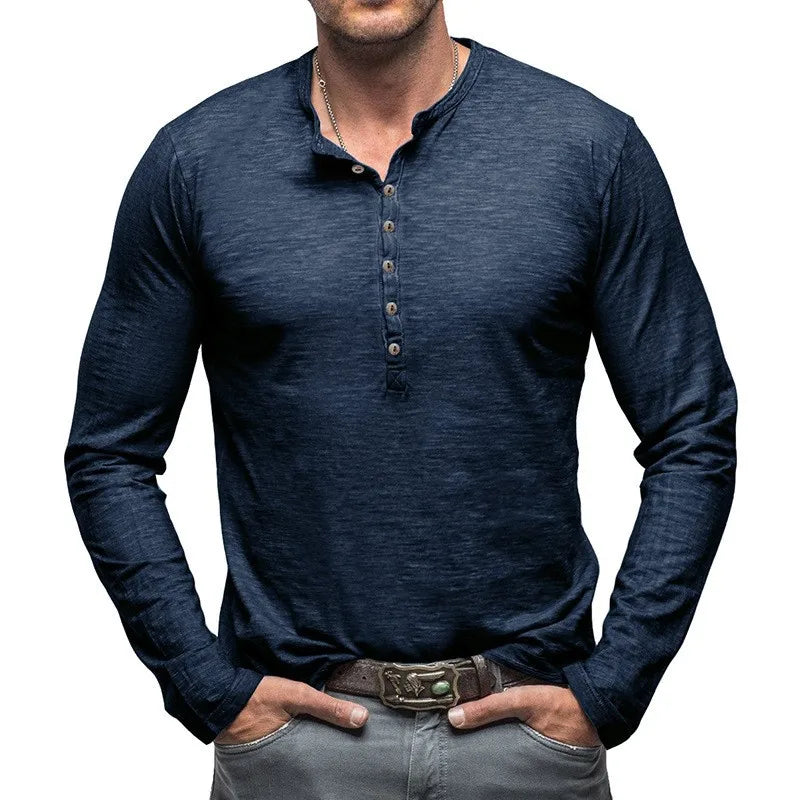 Cotton Henley Shirt