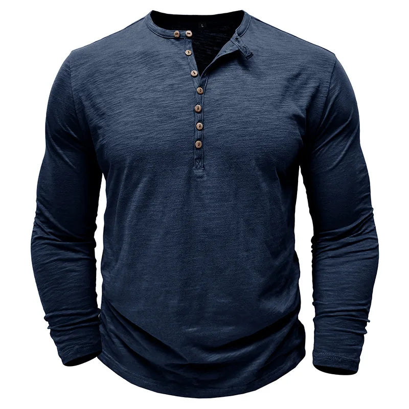 Cotton Henley Shirt