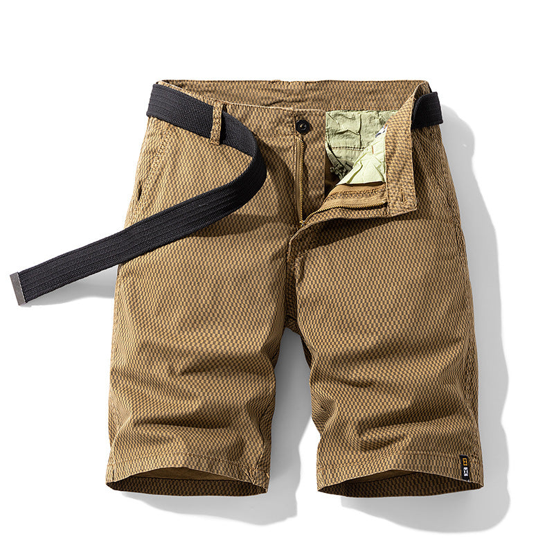 Checkered Belt Short