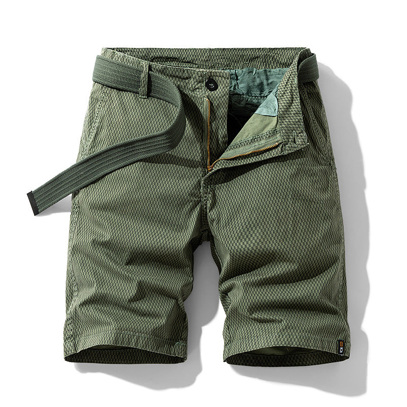 Checkered Belt Short