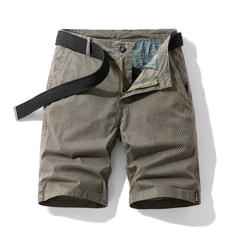 Checkered Belt Short