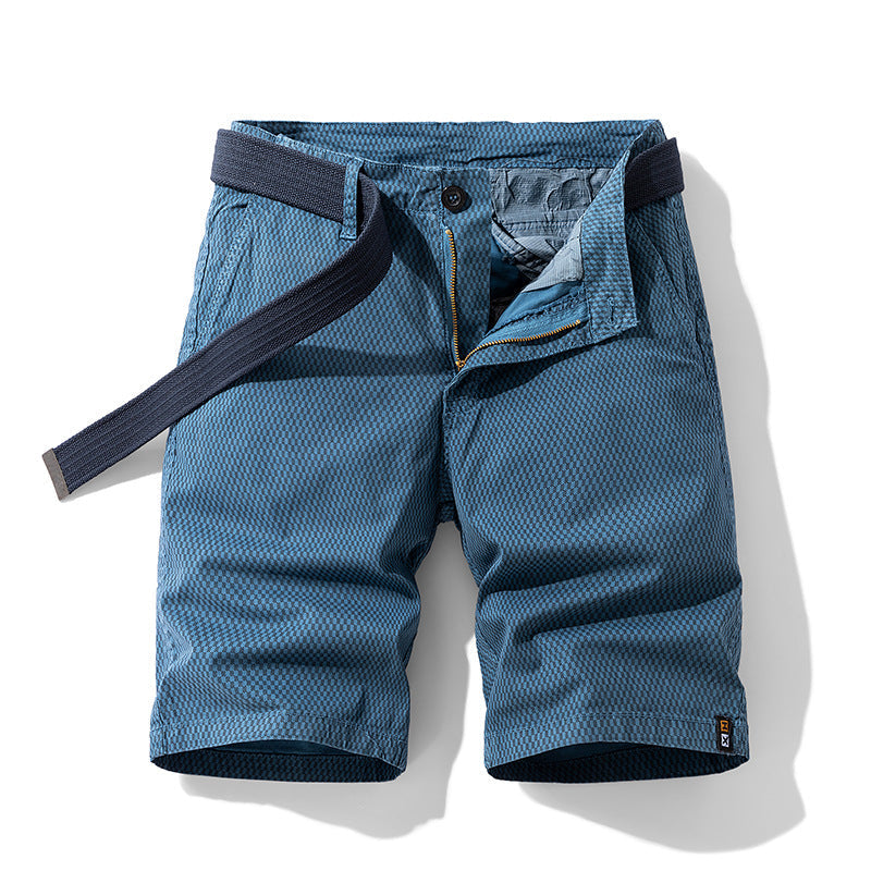 Checkered Belt Short