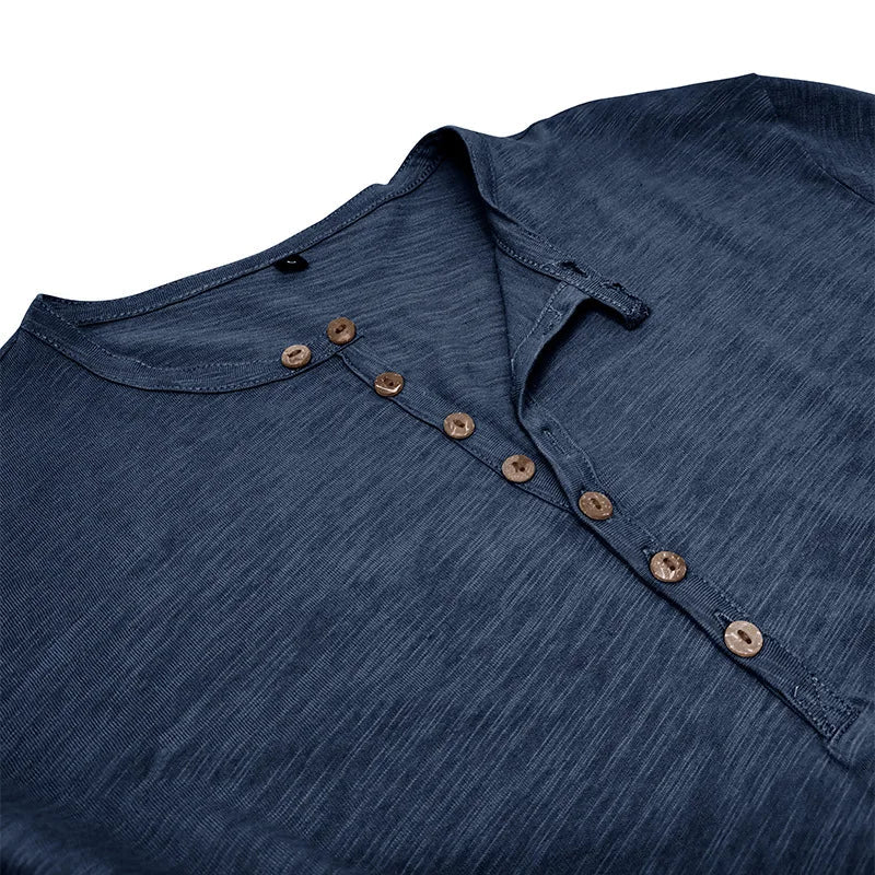 Cotton Henley Shirt