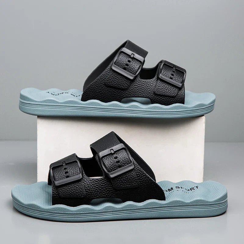 Double-Strap Buckle Sandal