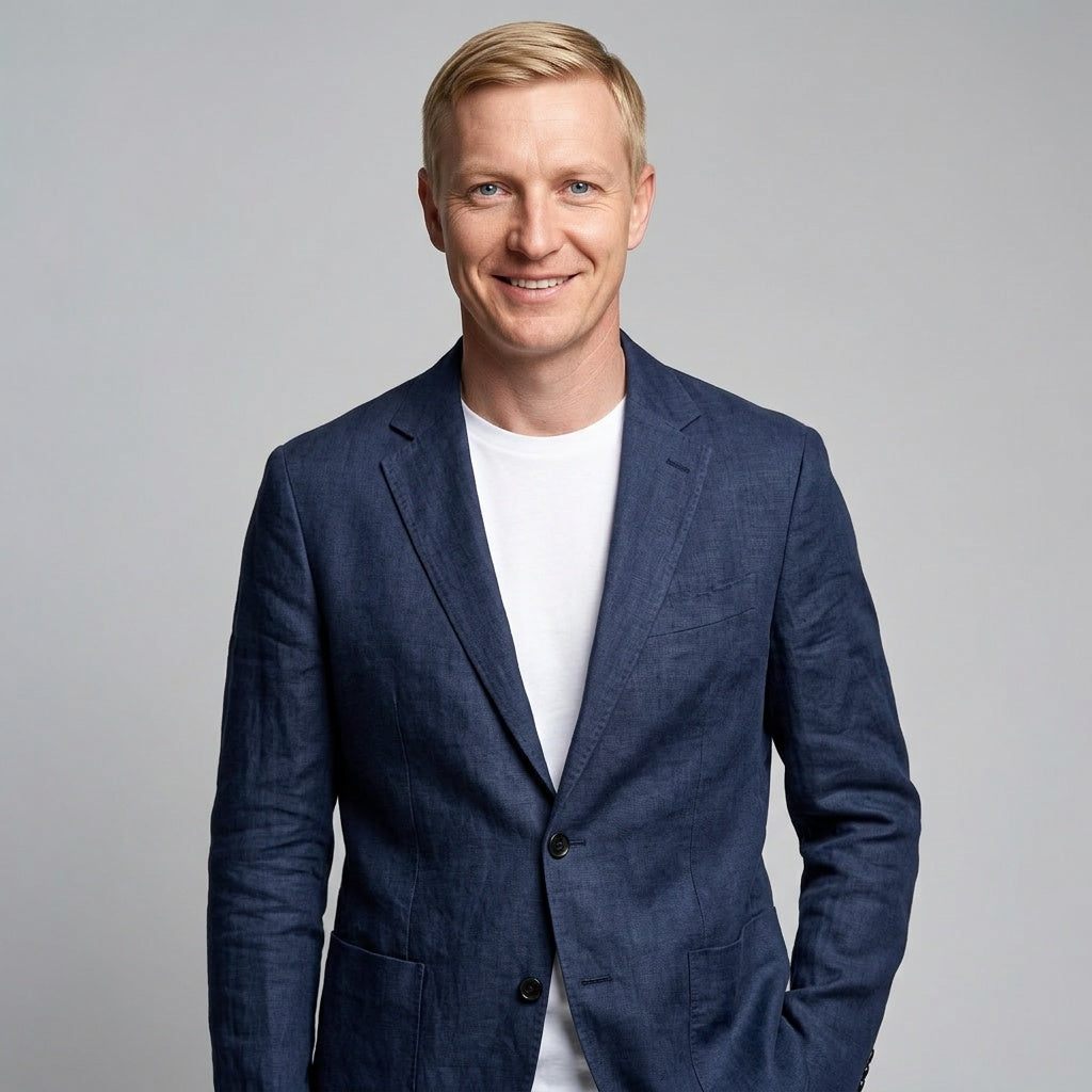 Unstructured Linen Blazer