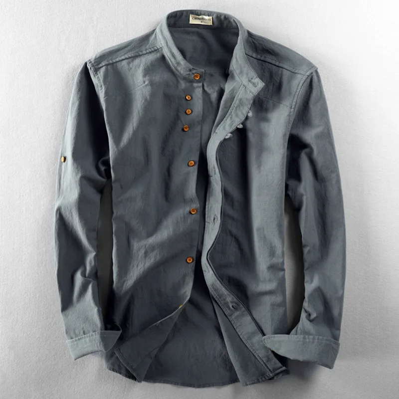 Linen Button-Up Shirt