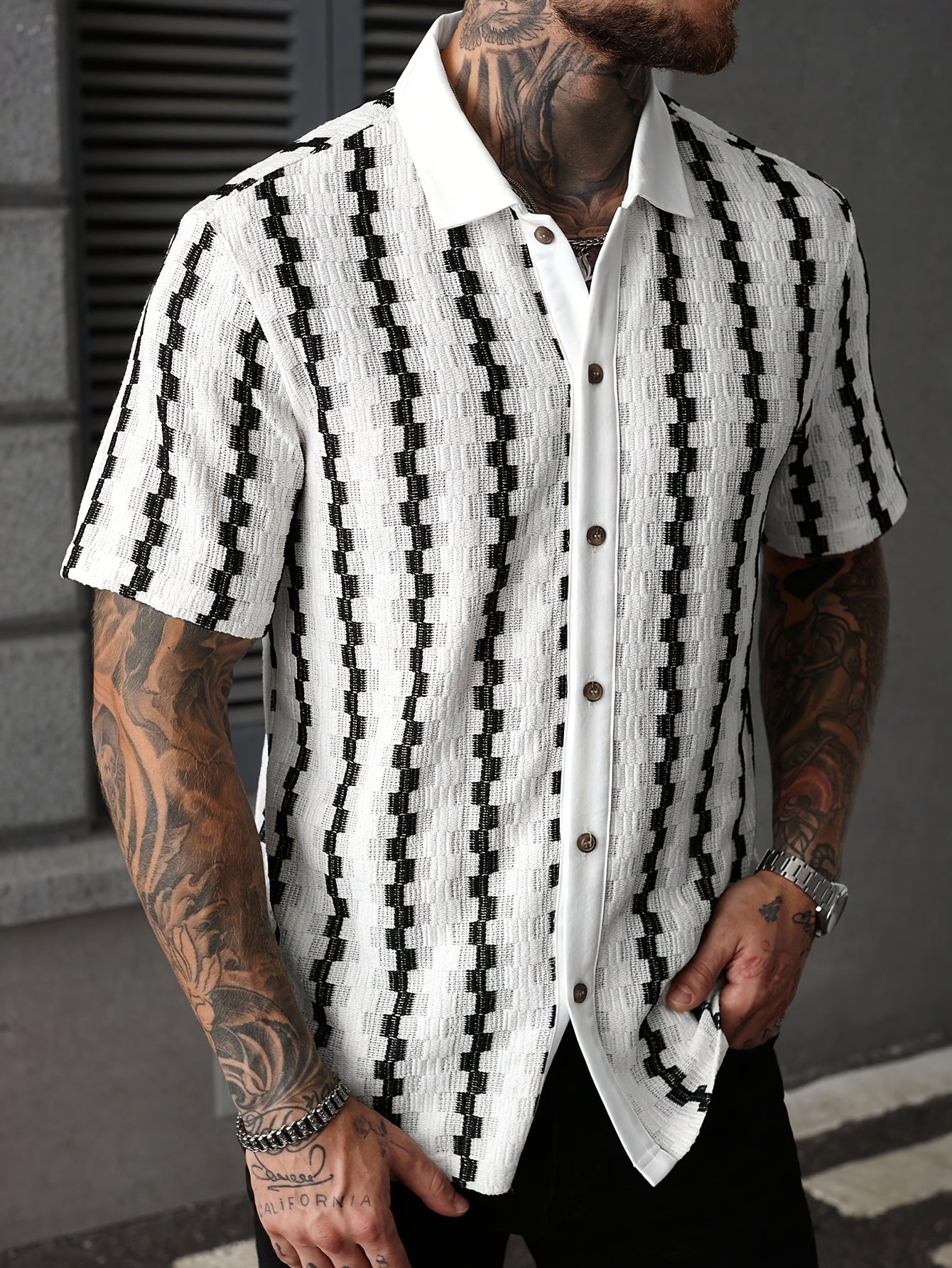 Striped Short-Sleeve Shirt