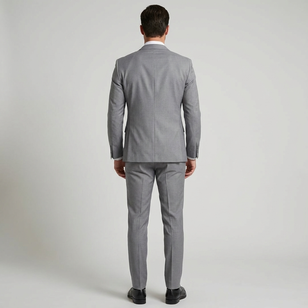 Black Three-Piece Wedding Suit