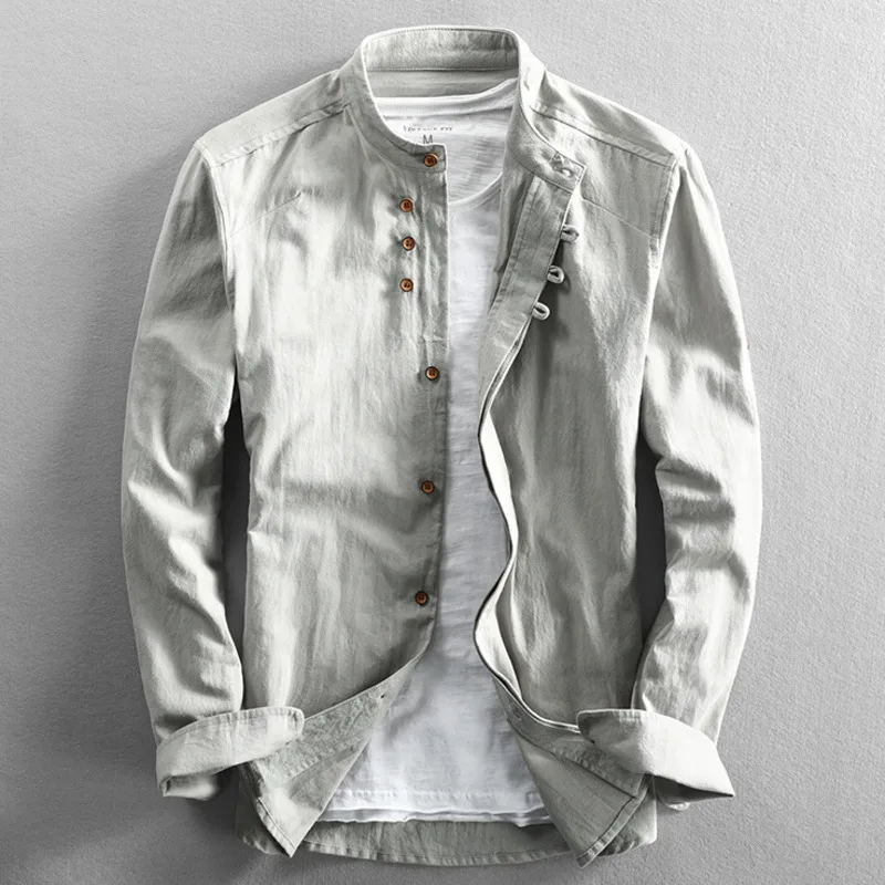 Linen Button-Up Shirt