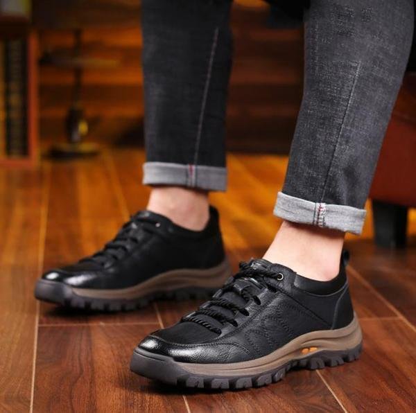 Men's Outdoor Trainers, Non-Slip Durable Lightweight Comfort Casual Walking Shoes 6