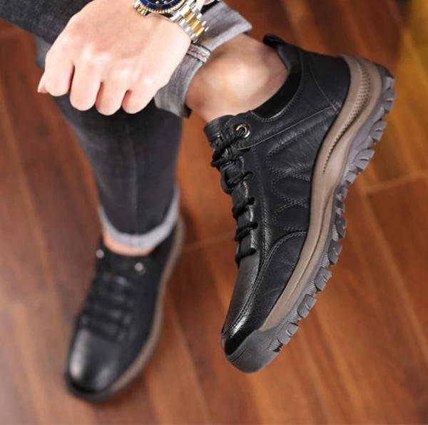 Men's Outdoor Trainers, Non-Slip Durable Lightweight Comfort Casual Walking Shoes 5