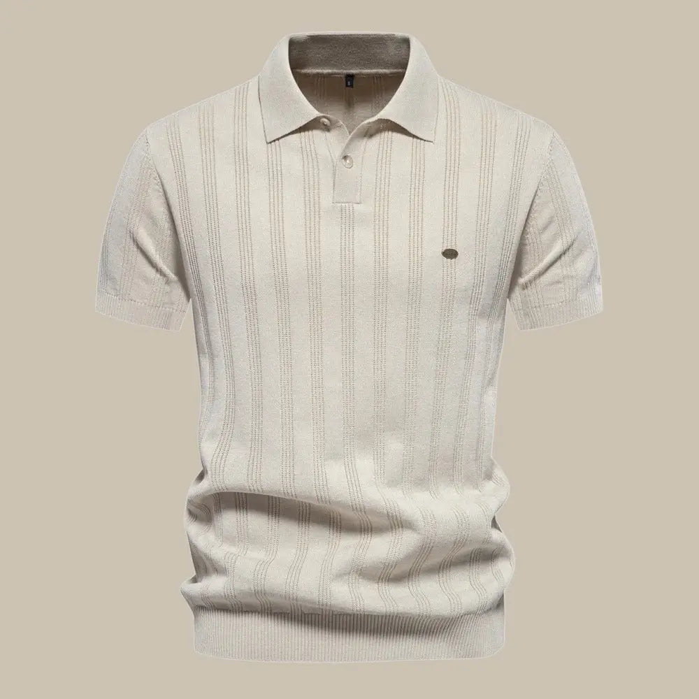Long-Sleeve Knit Polo