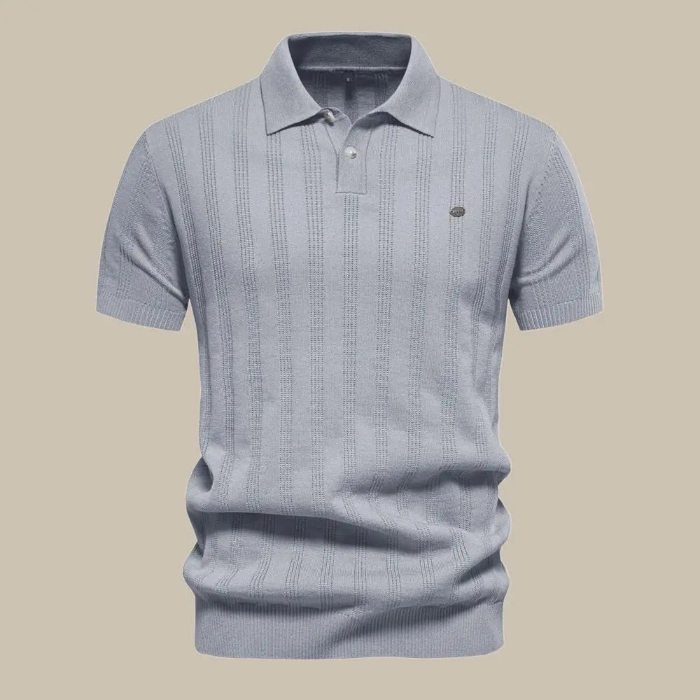 Long-Sleeve Knit Polo