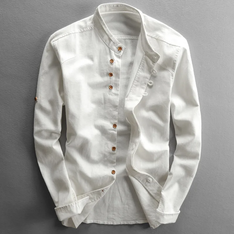 Linen Button-Up Shirt